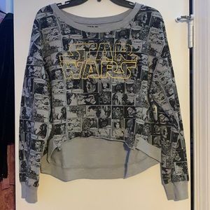 Comic Pop Star Wars Crop Sweatshirt